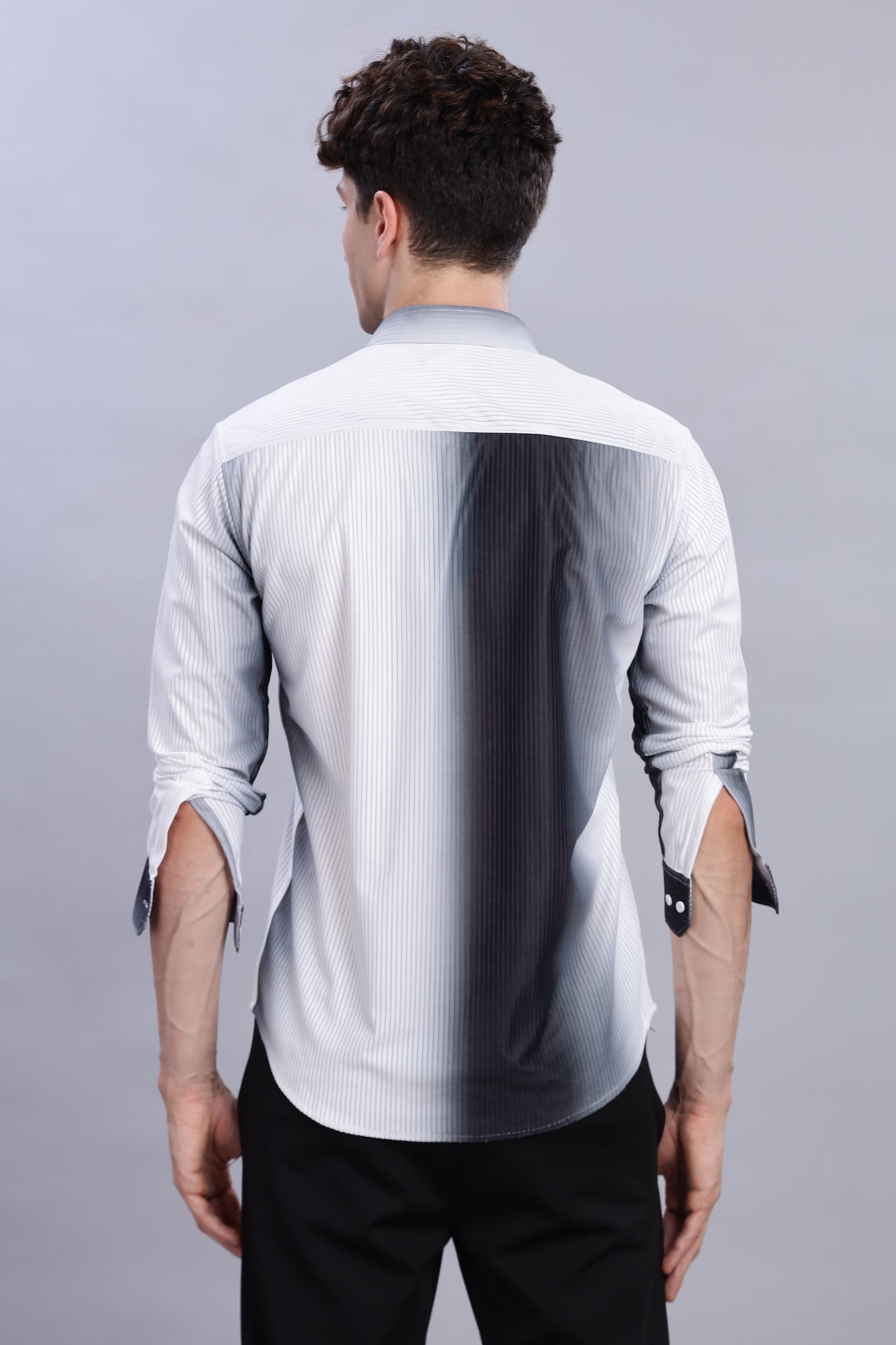 Black Shadow White Shirt