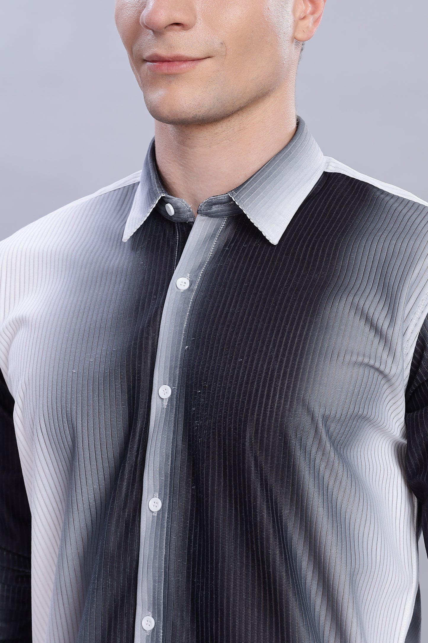 Black Shadow White Shirt