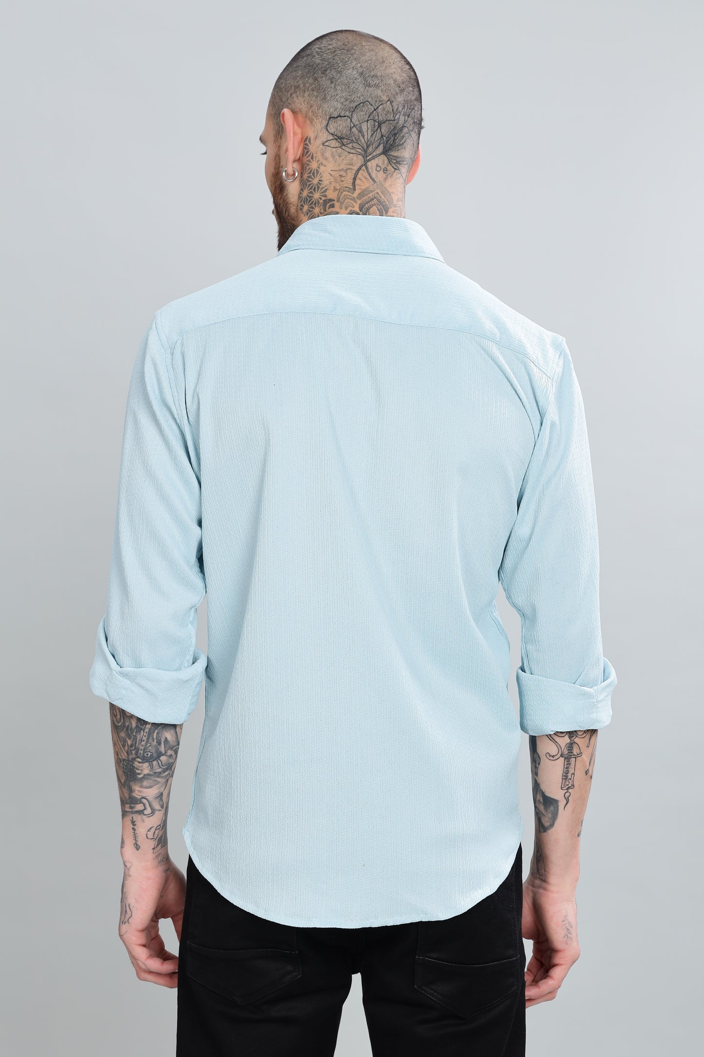 Sky Blue Full Sleeves Shirt