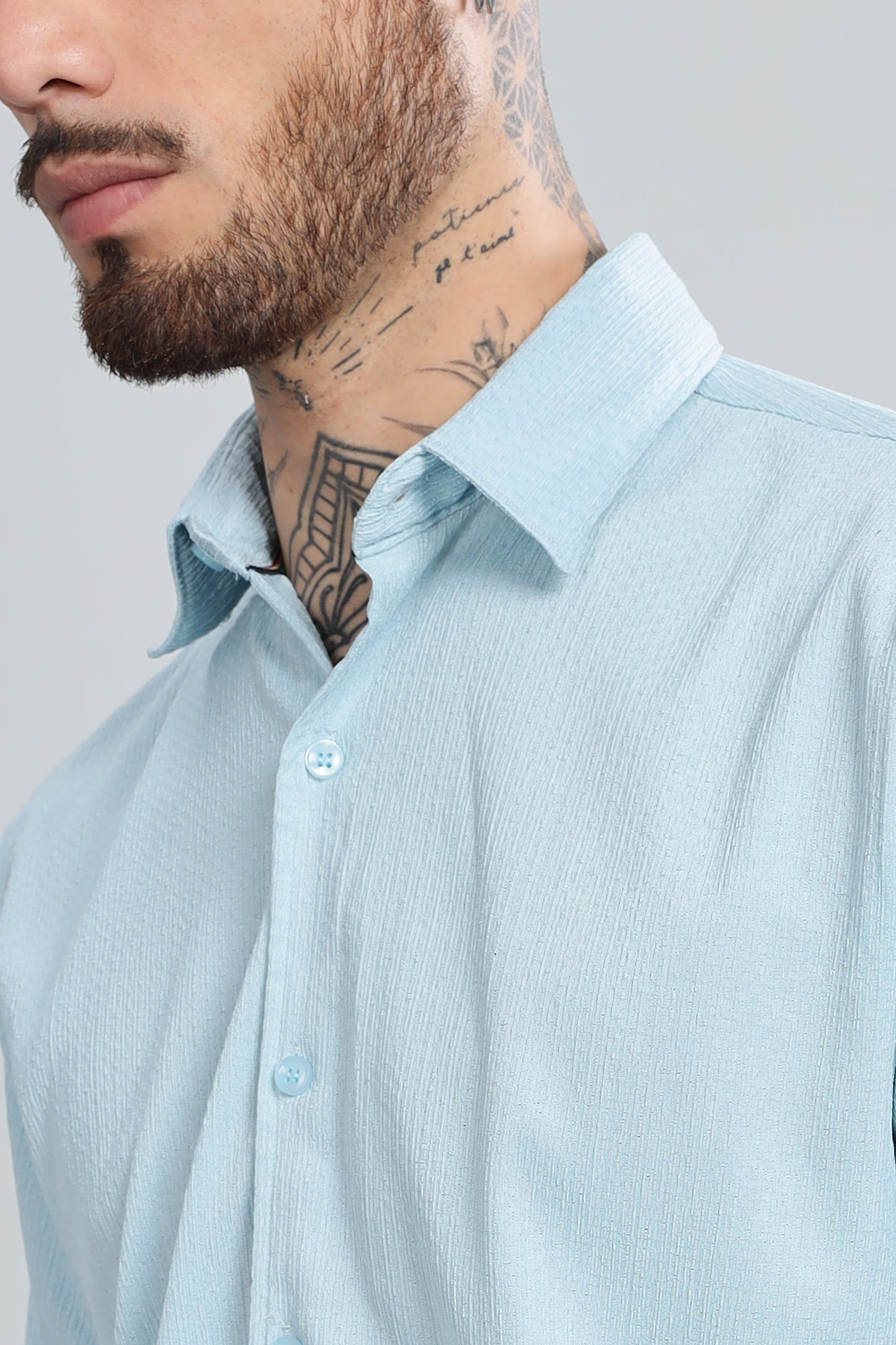 Sky Blue Full Sleeves Shirt