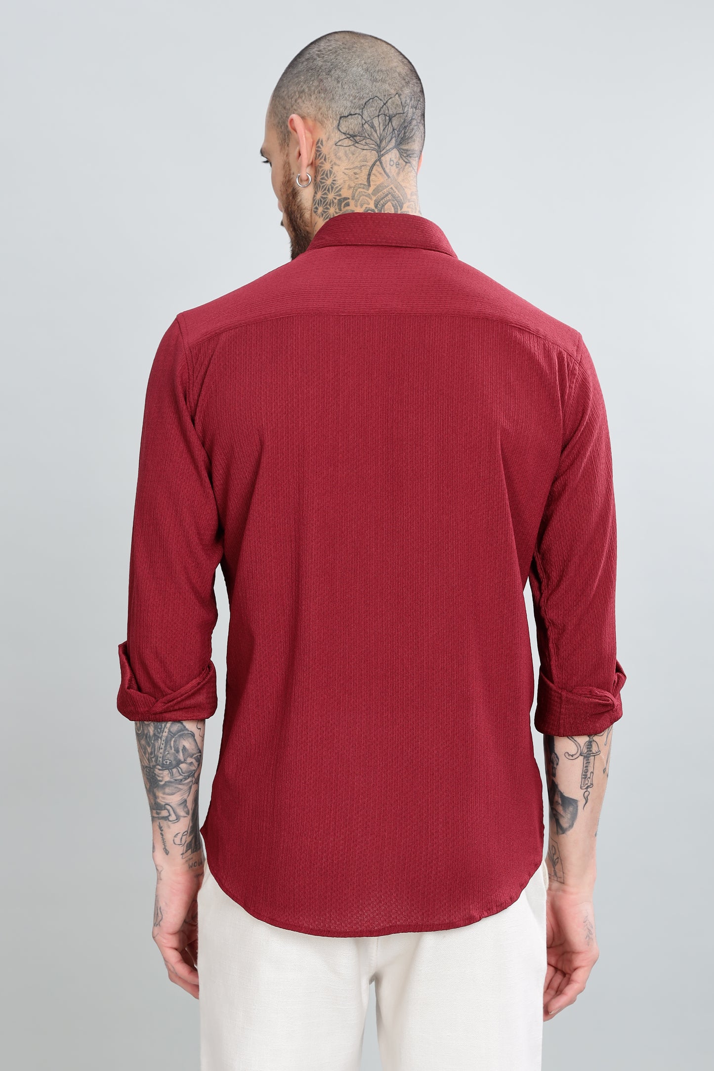 Maroon Full Sleeves Shirt