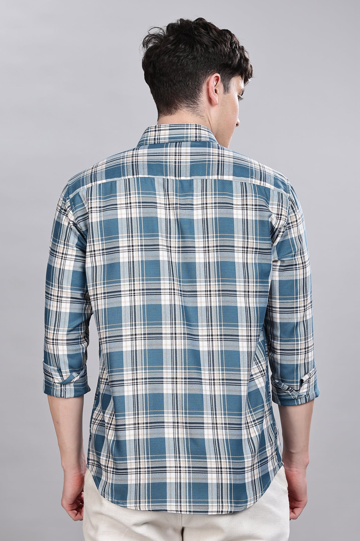 Blue Checks Full Sleeves Shirt