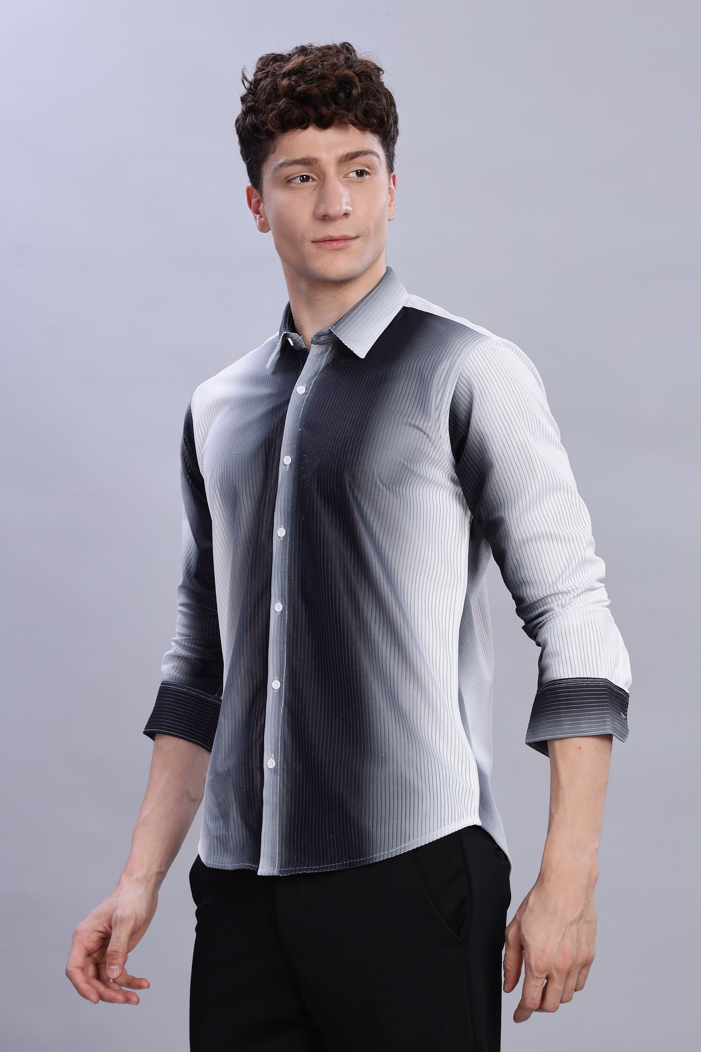 Black Shadow White Shirt